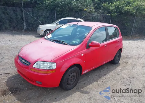 2007 Chevrolet Aveo 5 Ls z USA, uszkodzony, nr VIN KL1TD666X7B738068